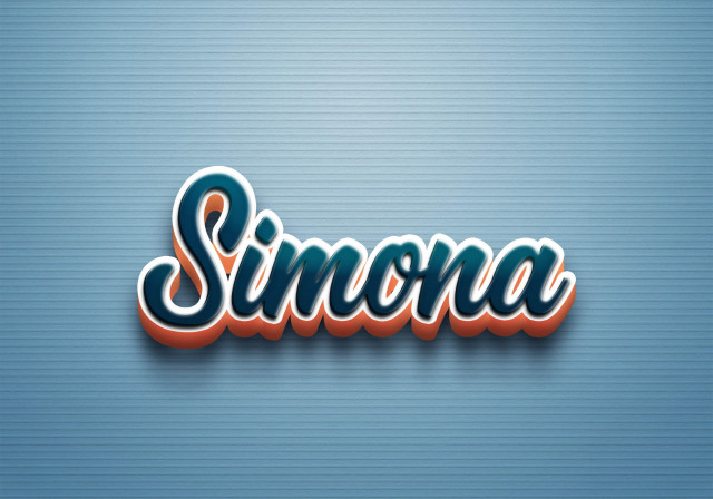 Free photo of Cursive Name DP: Simona