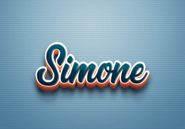 Free photo of Cursive Name DP: Simone