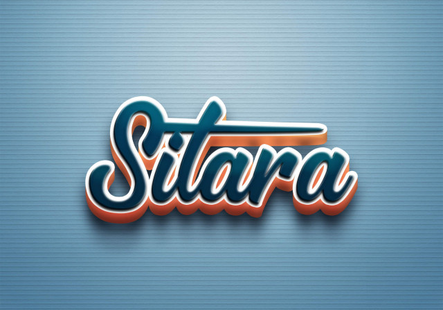 Free photo of Cursive Name DP: Sitara