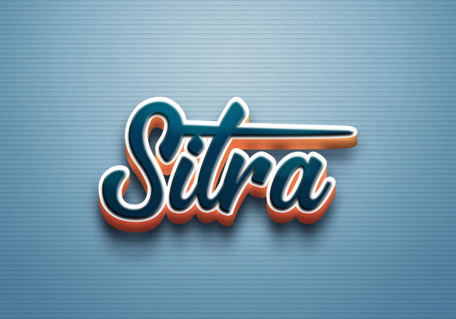 Free photo of Cursive Name DP: Sitra
