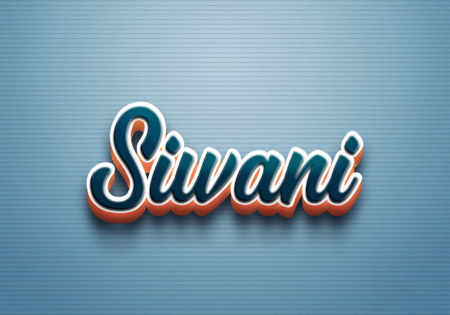 Free photo of Cursive Name DP: Siwani
