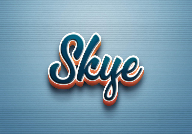 Free photo of Cursive Name DP: Skye