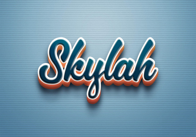 Free photo of Cursive Name DP: Skylah