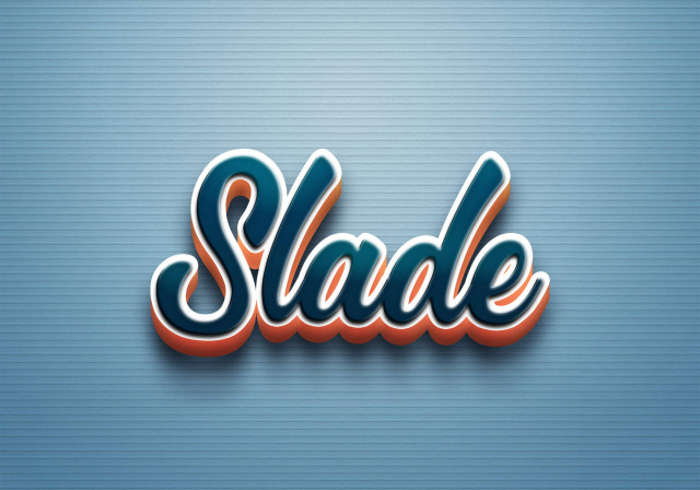 Free photo of Cursive Name DP: Slade