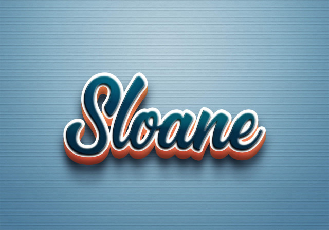 Free photo of Cursive Name DP: Sloane