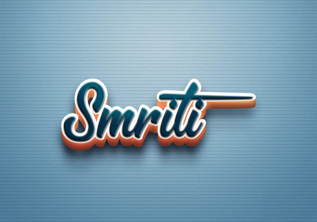 Free photo of Cursive Name DP: Smriti