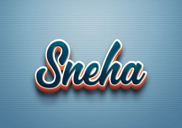 Free photo of Cursive Name DP: Sneha