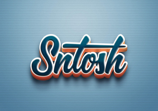 Free photo of Cursive Name DP: Sntosh