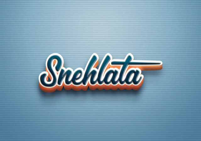 Free photo of Cursive Name DP: Snehlata