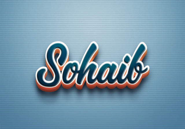 Free photo of Cursive Name DP: Sohaib