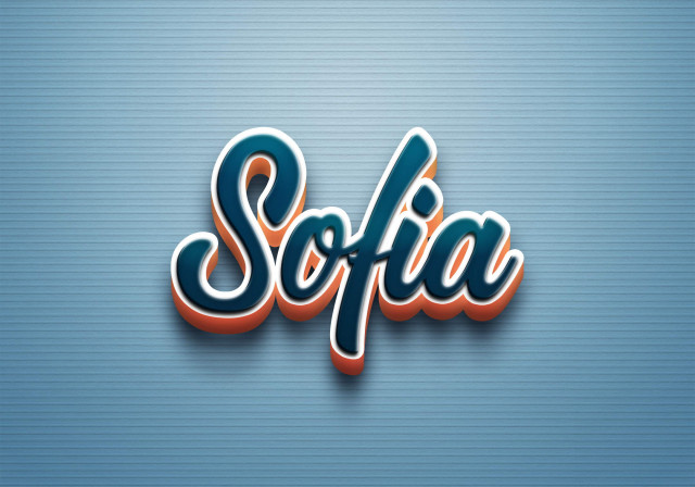 Free photo of Cursive Name DP: Sofia