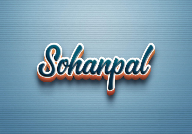 Free photo of Cursive Name DP: Sohanpal