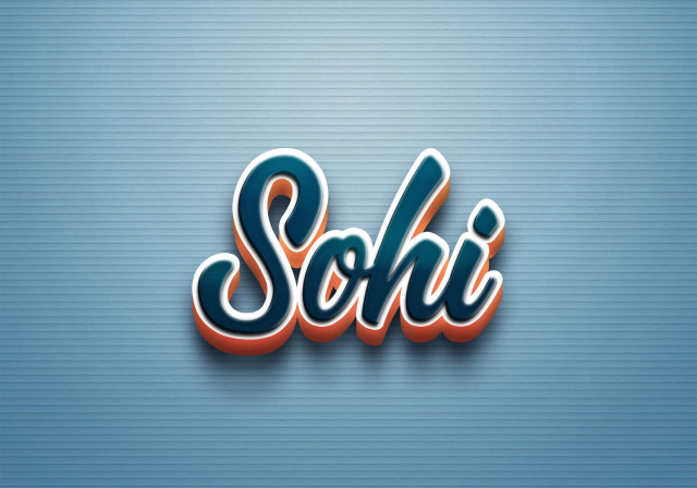 Free photo of Cursive Name DP: Sohi