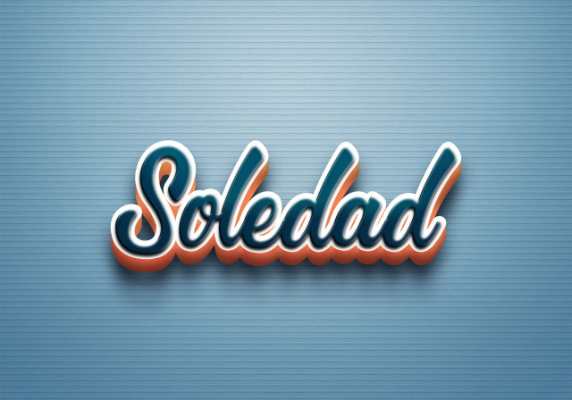 Free photo of Cursive Name DP: Soledad