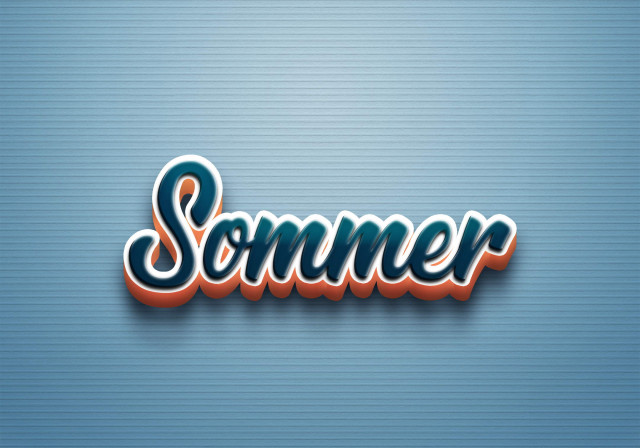Free photo of Cursive Name DP: Sommer