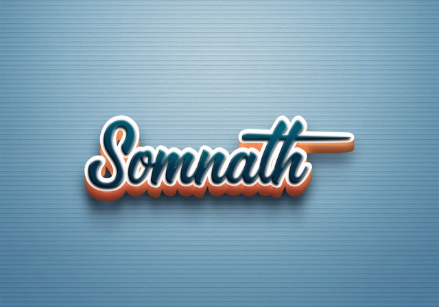 Free photo of Cursive Name DP: Somnath