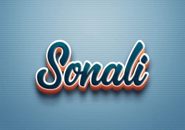 Free photo of Cursive Name DP: Sonali