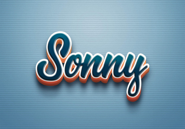 Free photo of Cursive Name DP: Sonny