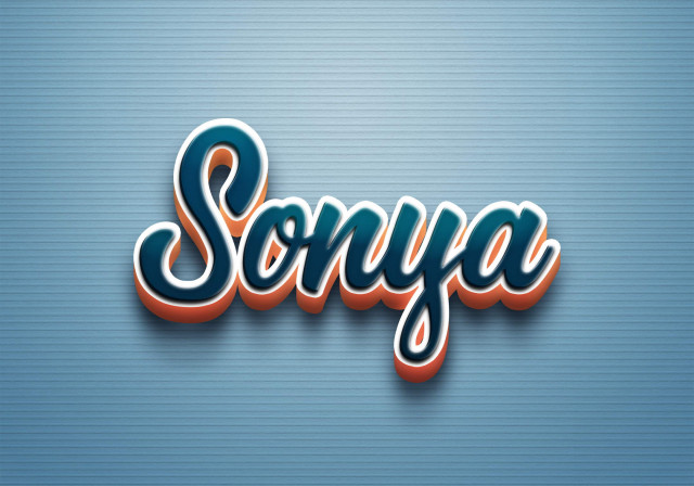 Free photo of Cursive Name DP: Sonya