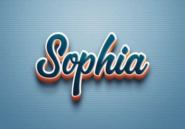 Free photo of Cursive Name DP: Sophia