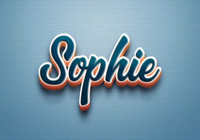 Free photo of Cursive Name DP: Sophie