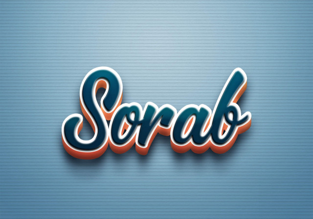 Free photo of Cursive Name DP: Sorab
