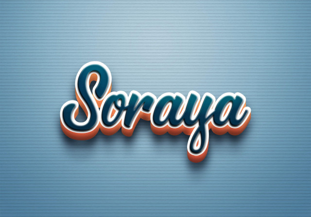 Free photo of Cursive Name DP: Soraya