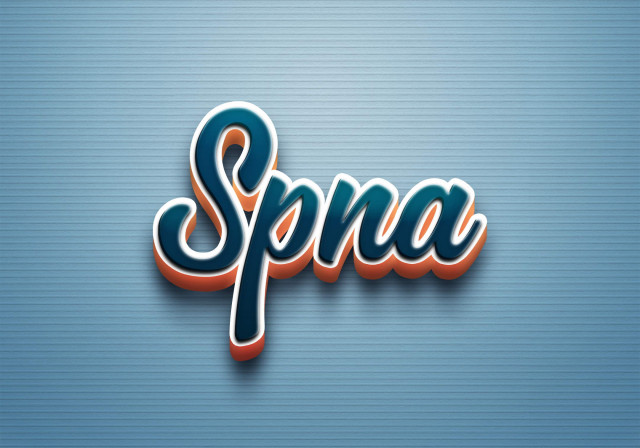 Free photo of Cursive Name DP: Spna