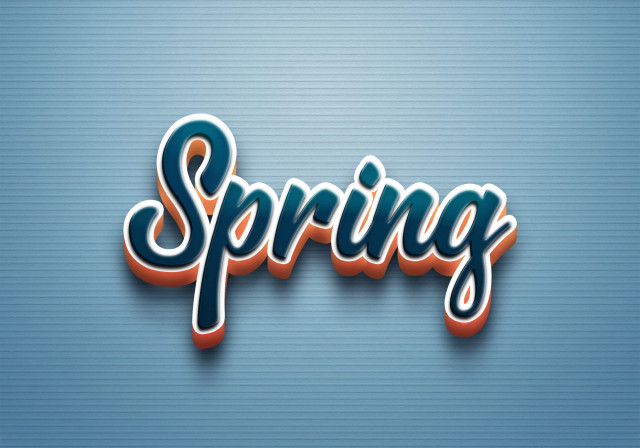 Free photo of Cursive Name DP: Spring