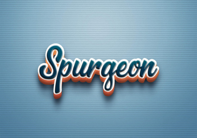 Free photo of Cursive Name DP: Spurgeon