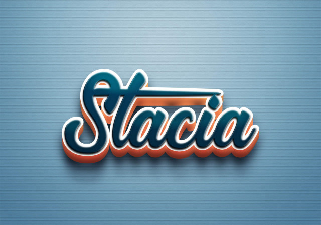 Free photo of Cursive Name DP: Stacia