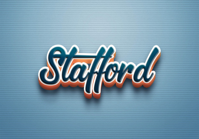 Free photo of Cursive Name DP: Stafford