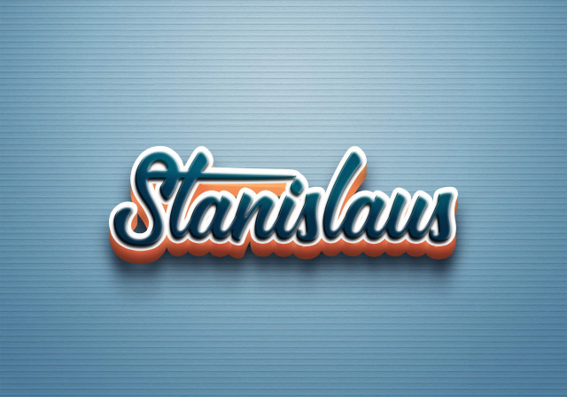 Free photo of Cursive Name DP: Stanislaus