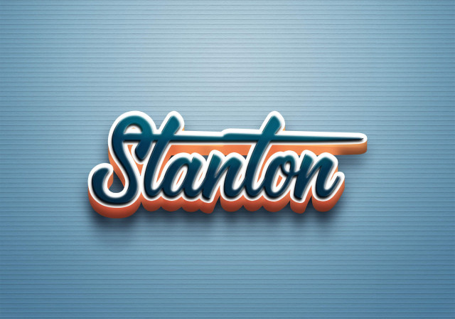 Free photo of Cursive Name DP: Stanton