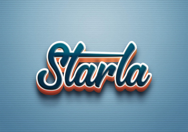 Free photo of Cursive Name DP: Starla