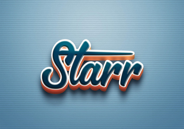 Free photo of Cursive Name DP: Starr