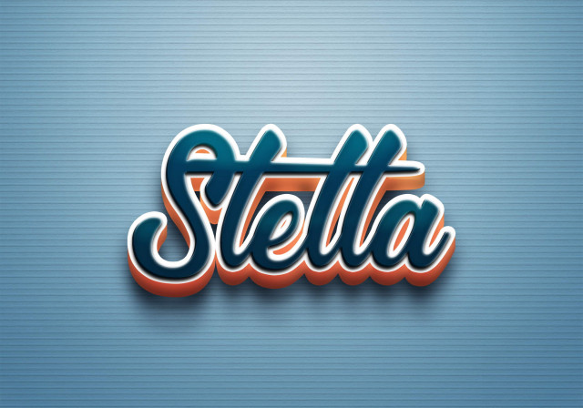 Free photo of Cursive Name DP: Stella