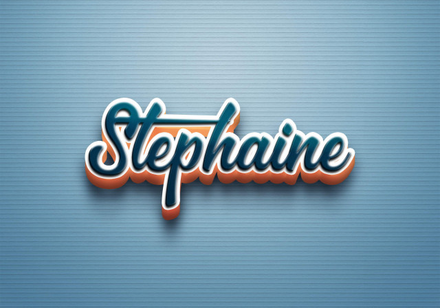 Free photo of Cursive Name DP: Stephaine