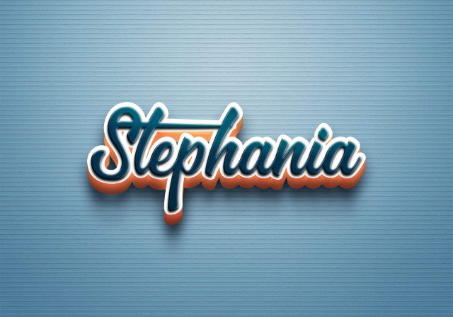 Free photo of Cursive Name DP: Stephania
