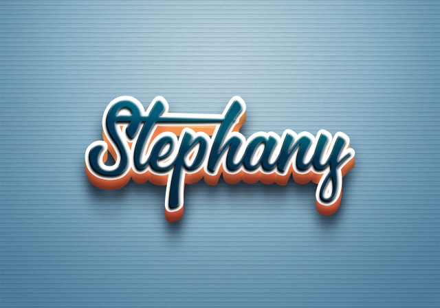 Free photo of Cursive Name DP: Stephany
