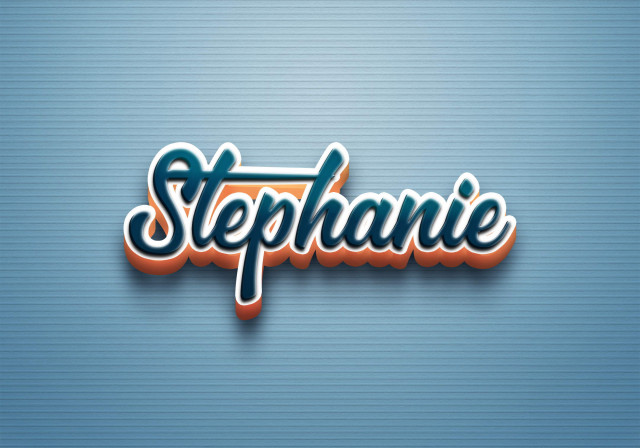 Free photo of Cursive Name DP: Stephanie