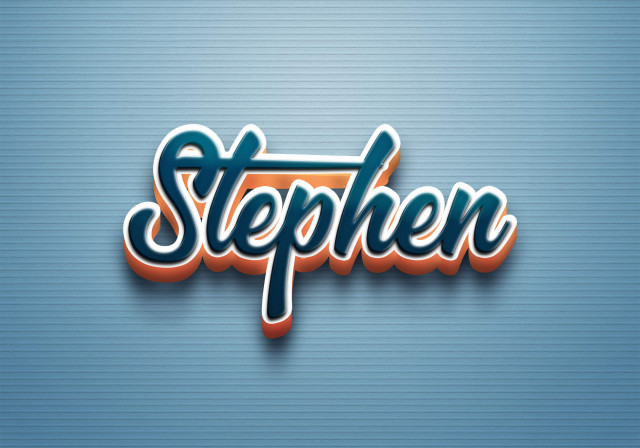 Free photo of Cursive Name DP: Stephen