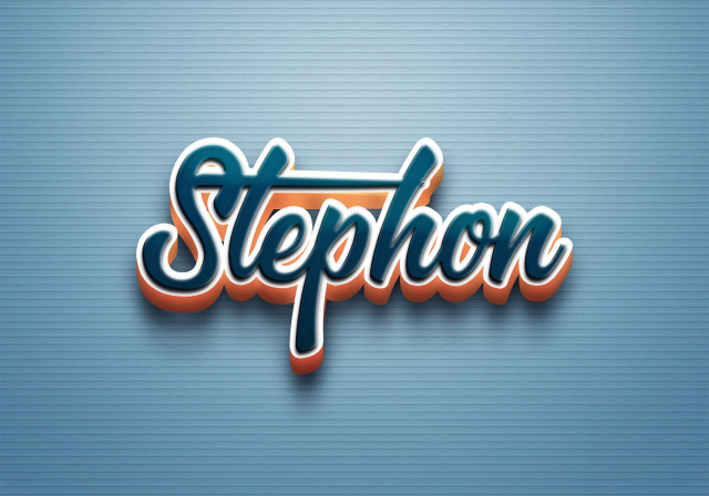 Free photo of Cursive Name DP: Stephon