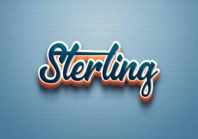 Free photo of Cursive Name DP: Sterling