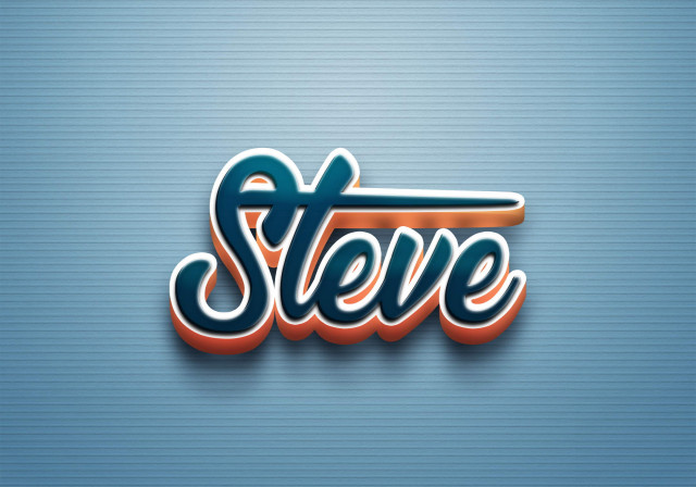 Free photo of Cursive Name DP: Steve