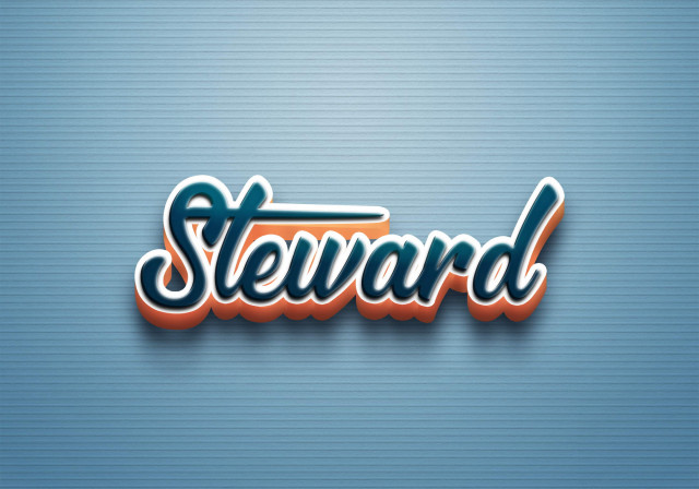 Free photo of Cursive Name DP: Steward