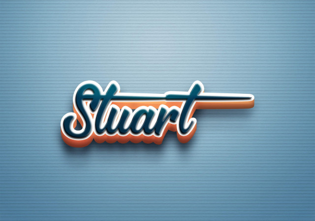 Free photo of Cursive Name DP: Stuart