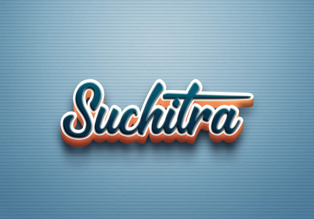 Free photo of Cursive Name DP: Suchitra