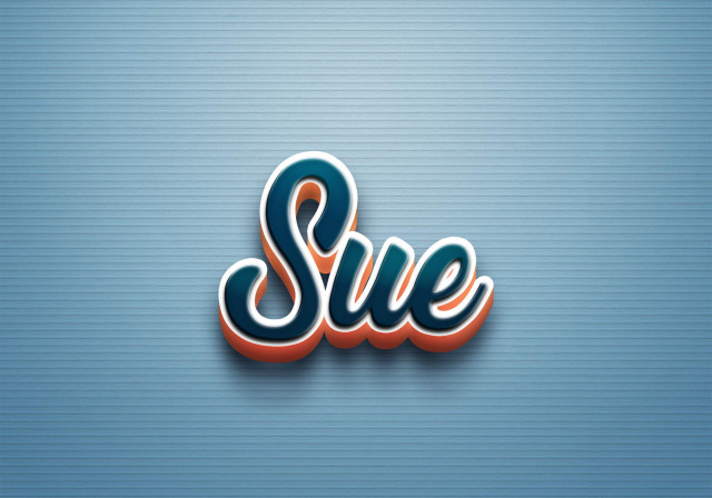Free photo of Cursive Name DP: Sue