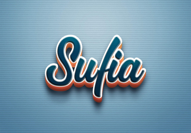 Free photo of Cursive Name DP: Sufia